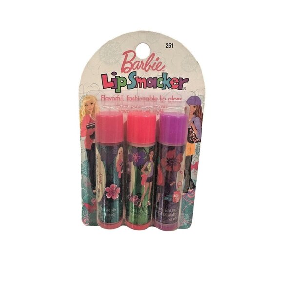 Vintage Bonne Bell #251 3pc Set Barbie Lip Smacker Balm Lipgloss Bubble Font - Picture 8 of 8